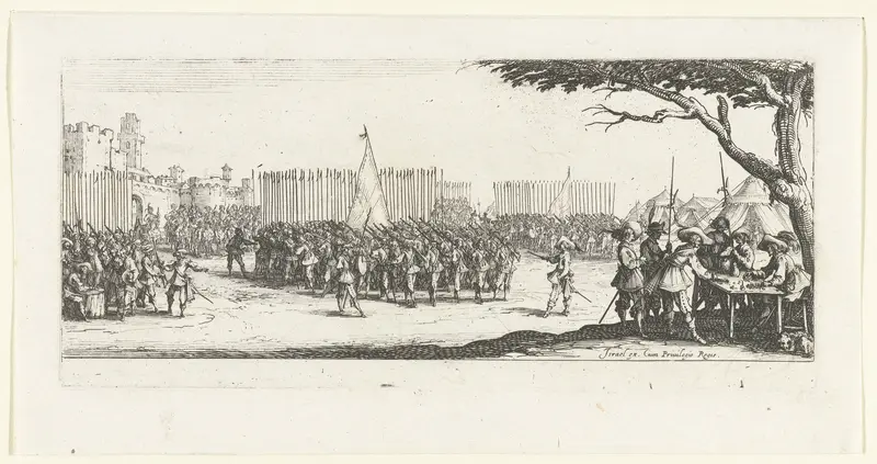 Recruteren van soldaten Wall Art by Jacques Callot - High-Resolution Digital Print