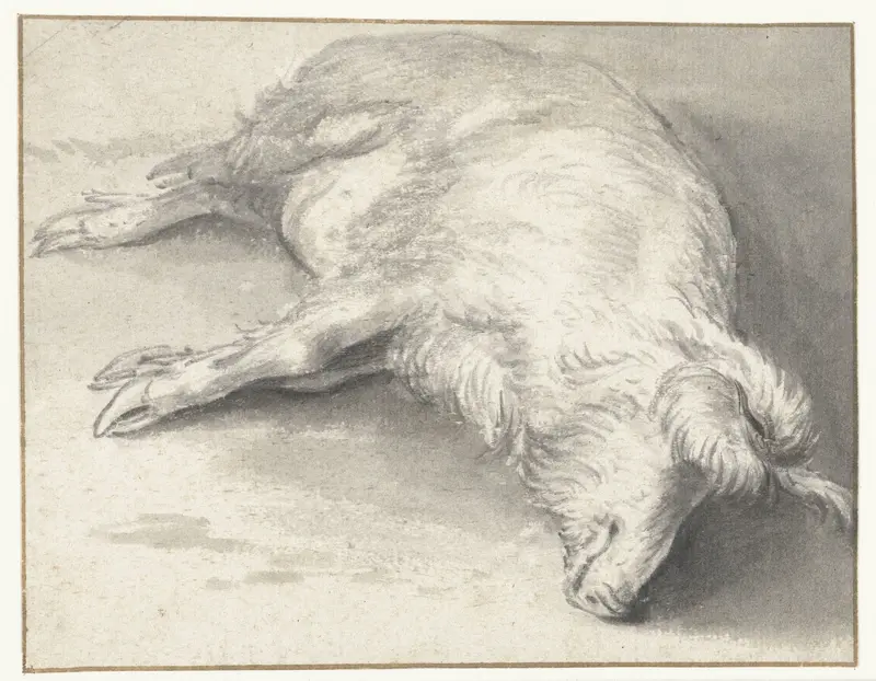 Recumbent Pig Wall Art by Unknown - High-Resolution Digital Print