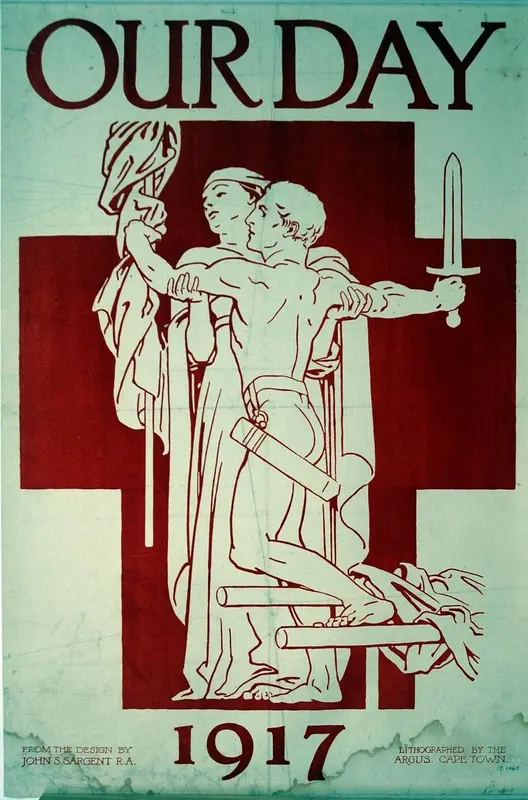 Red Cross Our Day 1917 Wall Art by John Singer Sargent - High-Resolution Digital Print