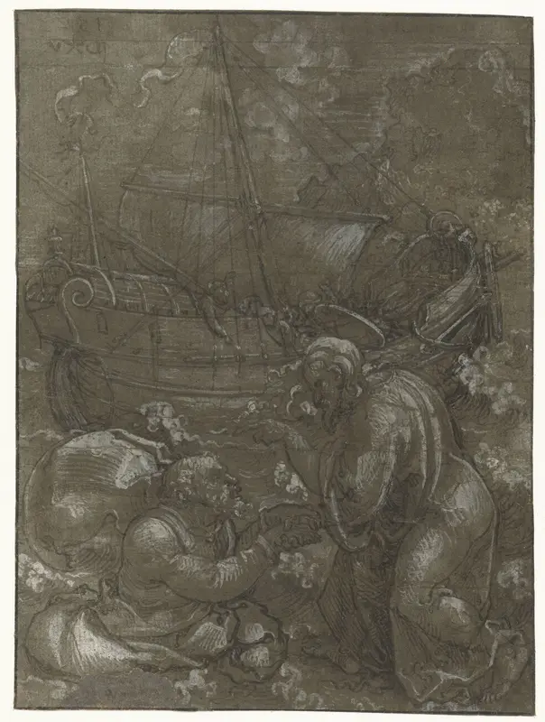 Redding van Petrus door Christus Wall Art by Dirck Vellert - High-Resolution Digital Print