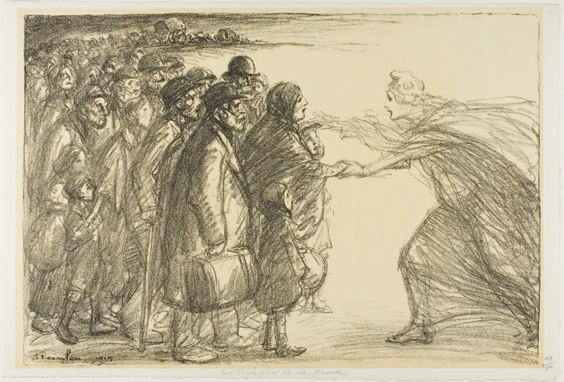 Refugees from the Meuse