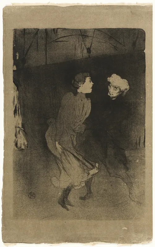Rehearsal at the Folies-Bergère—Emilenne D'Alençon and Mariquita