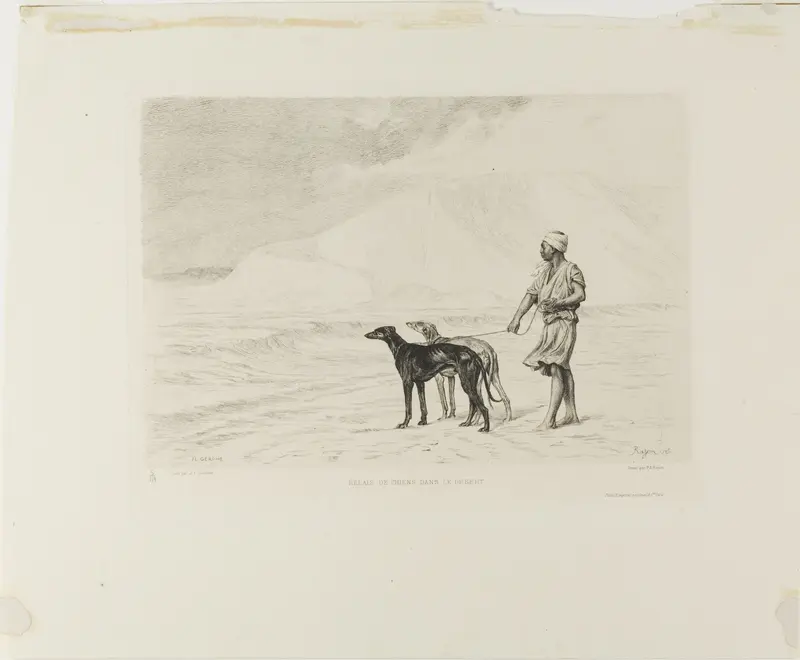 Relay of Dogs in the Desert