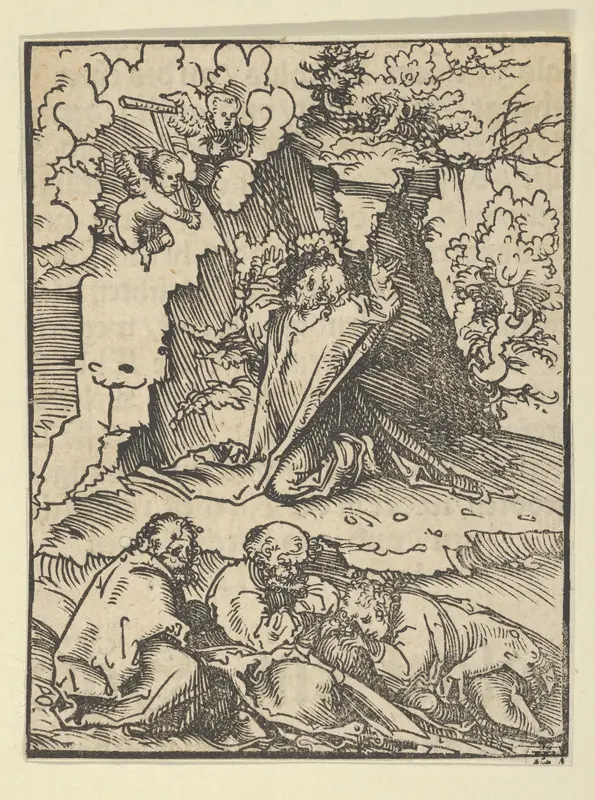 Relief with Christ on the Mount of Olives, from the "Wittenberg Reliquaries" Wall Art by Lucas Cranach the Elder - High-Resolution Digital Print