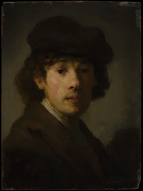 Rembrandt (1606–1669) as a Young Man Wall Art by Rembrandt - High-Resolution Digital Print