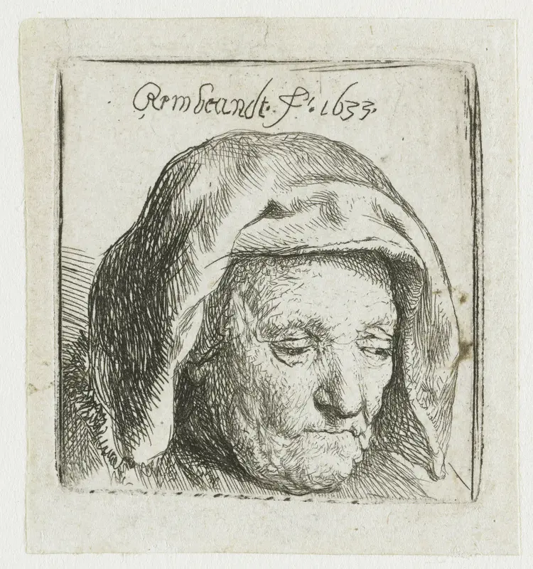 Rembrandts moeder Wall Art by Unknown - High-Resolution Digital Print