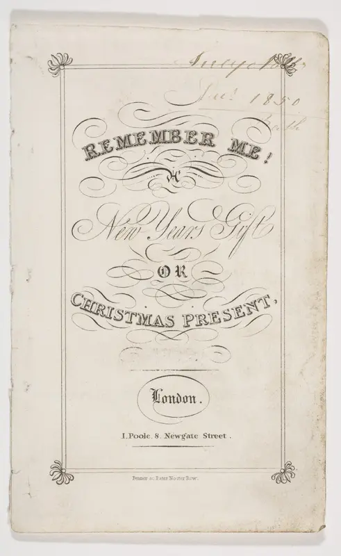Remember Me! New Year's Gift or Christmas Present Wall Art by Fenner - High-Resolution Digital Print