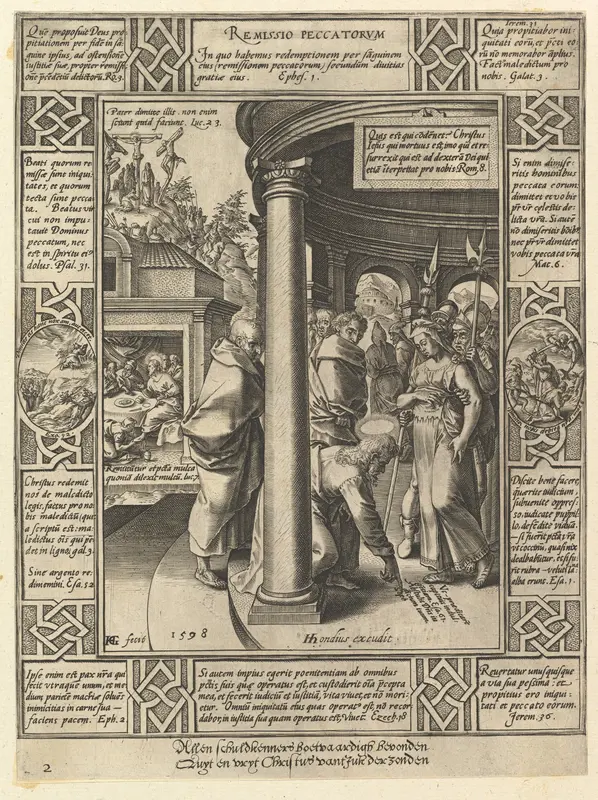 Remissio Peccatorum, from "The Allegories on the Christian Creed" Wall Art by Hendrick Goltzius - High-Resolution Digital Print