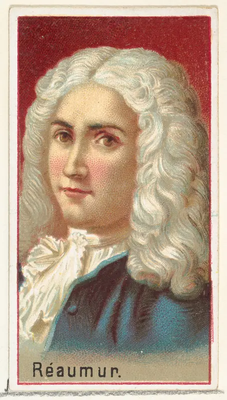 René Antoine Ferchault de Réaumur, printer's sample for the World's Inventors souvenir album (A25) for Allen & Ginter Cigarettes by Allen & Ginter - High-Resolution Digital Print