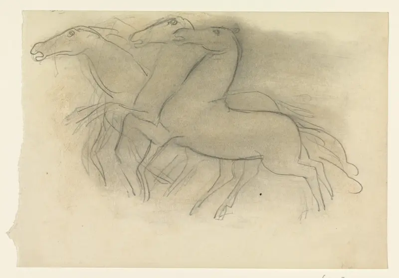 Rennende paarden Wall Art by Leo Gestel - High-Resolution Digital Print