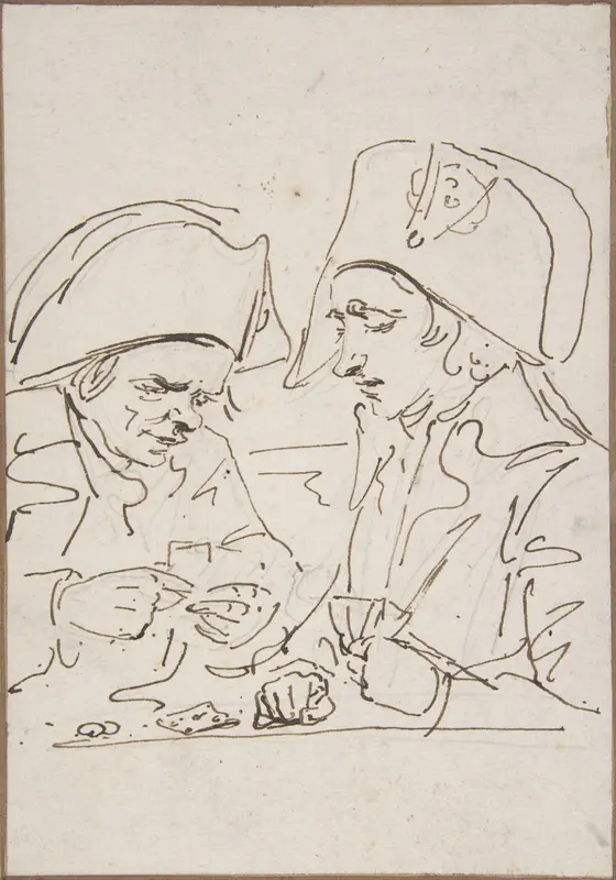 Replacements in the Parisian Guard Playing Cards in 1795 Wall Art by Baron Dominique Vivant Denon - High-Resolution Digital Print