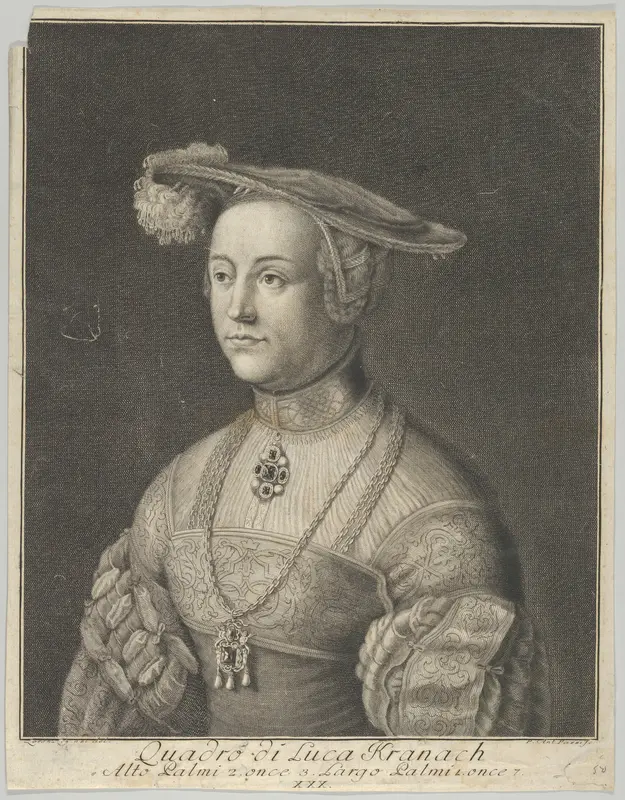 Reproduction of Sibylla of Cleves Wall Art by Lucas Cranach the Elder - High-Resolution Digital Print