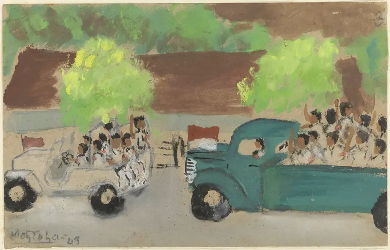 Republikeinse troepen keren terug naar de stad, juni 1949 Wall Art by Mohammad Toha Adimidjojo - High-Resolution Digital Print