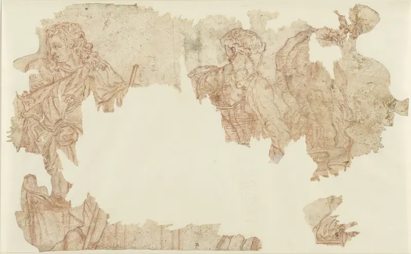 Restanten van staande mannelijke figuren Wall Art by anonymous - High-Resolution Digital Print