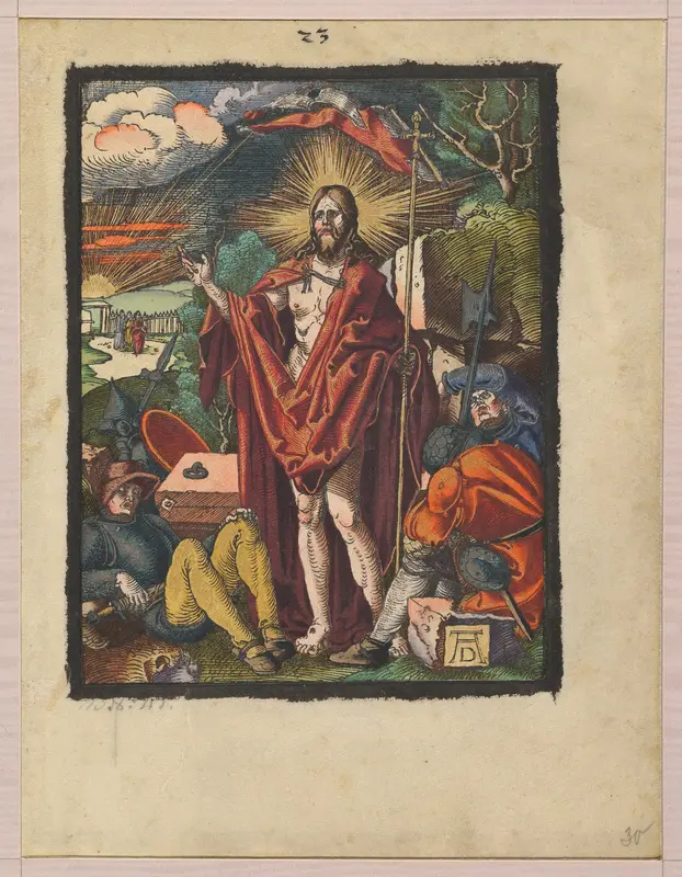Resurrection, from "The Small Woodcut Passion" Wall Art by Albrecht Dürer - High-Resolution Digital Print