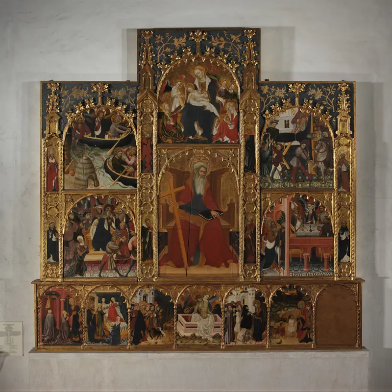 Retable with Scenes from the Life of Saint Andrew Wall Art by Master of Roussillon - High-Resolution Digital Print