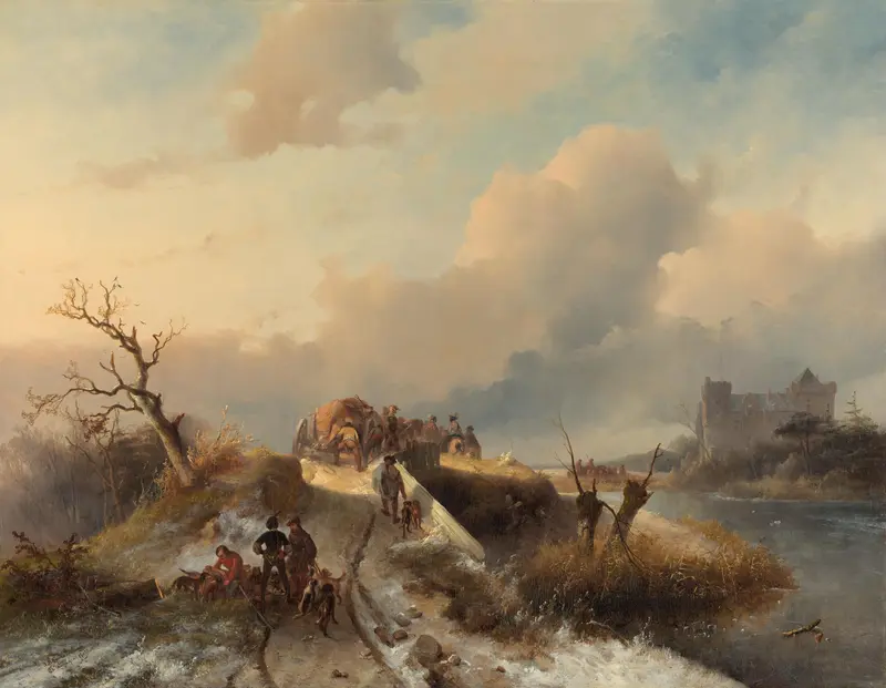 Return from the Hunt Wall Art by Charles Rochussen - High-Resolution Digital Print