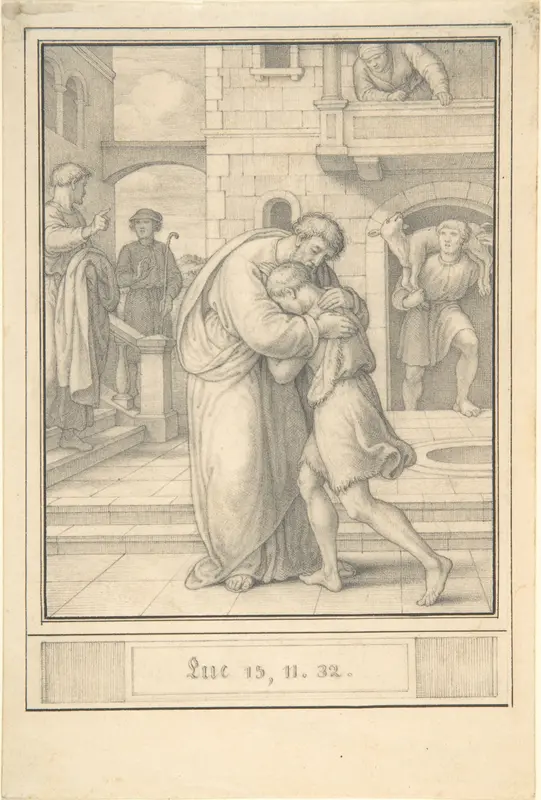 Return of the Prodigal Son Wall Art by Friedrich Olivier - High-Resolution Digital Print