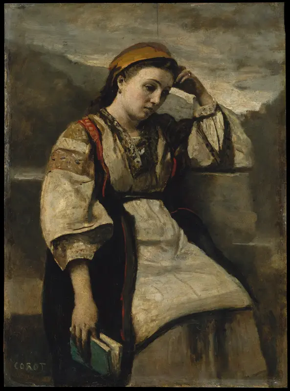 Reverie Wall Art by Camille Corot - High-Resolution Digital Print