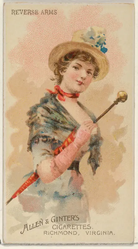 Reverse Arms, from the Parasol Drills series (N18) for Allen & Ginter Cigarettes Brands Wall Art by Allen & Ginter - High-Resolution Digital Print