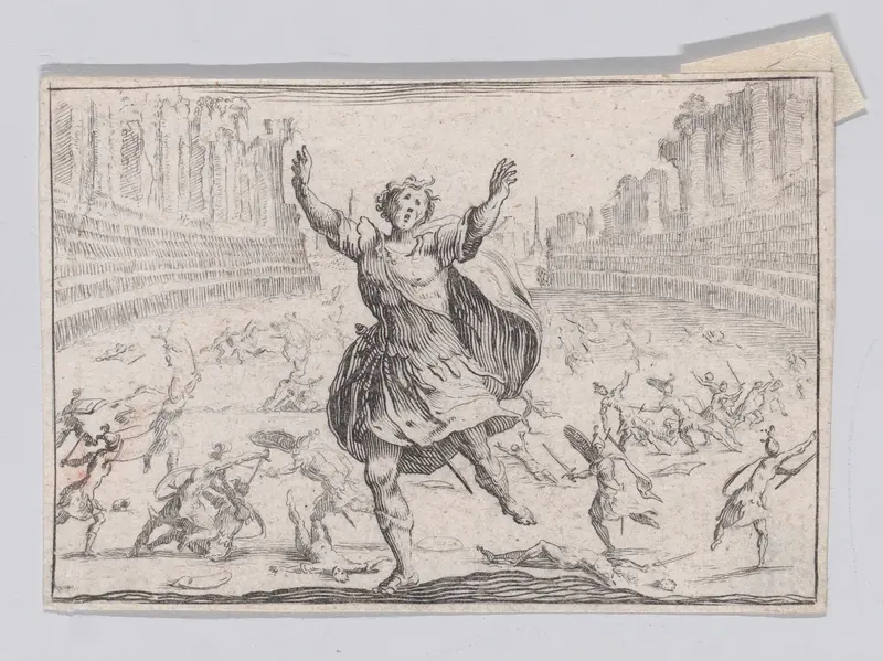 Reverse Copy of Escarmouche dans un Circque (Skirmish in a Circus), from "Les Caprices" Wall Art by Anonymous - High-Resolution Digital Print