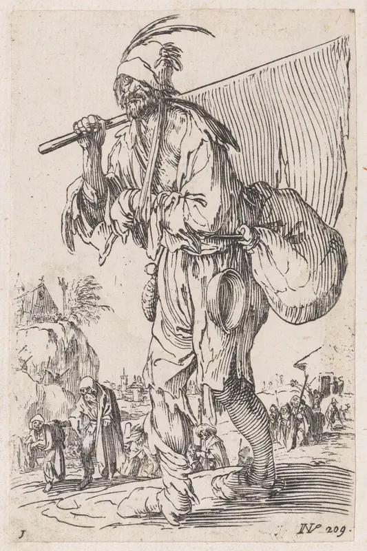 Reverse Copy of Frontispiece, from Les Gueux suite appelée aussi Les Mendiants, Les Baroni, ou Les Barons (The Beggars, also called the Barons) Wall Art by Anonymous - High-Resolution Digital Print