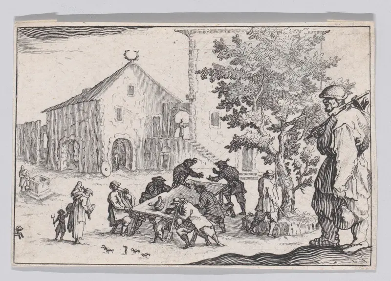 Reverse Copy of L'Auberge (The Inn), from "Les Caprices" Series A, The Florence Set Wall Art by Anonymous - High-Resolution Digital Print