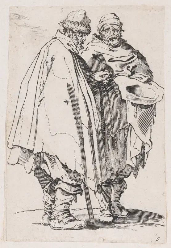 Reverse Copy of L'Aveugle et son Compagnon (The Blind Man and his Companion), from Les Gueux suite appelée aussi Les Mendiants, Les Baroni, ou Les Barons (The Beggars, also called the Barons) Wall Art by Anonymous - High-Resolution Digital Print