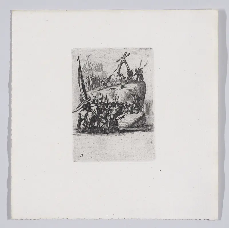 Reverse Copy of Le Crucifiement (The Crucifixion), from La Petite Passion (The Little Passion) Wall Art by Anonymous - High-Resolution Digital Print
