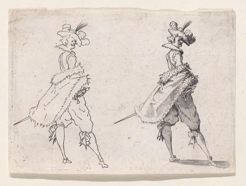 Reverse Copy of Le Gentilhomme au Manteau Posé sur la Hanche (Gentleman with his Mantle on his Hip), from "Les Caprices" Series A, The Florence Set Wall Art by Anonymous - High-Resolution Digital Print