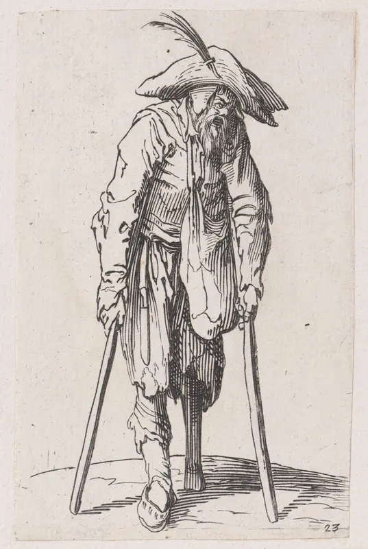 Reverse Copy of Le Gentilhomme aux Mains Jointes (The Gentleman with his Hands Joined), from La Noblesse (The Nobility) Wall Art by Anonymous - High-Resolution Digital Print