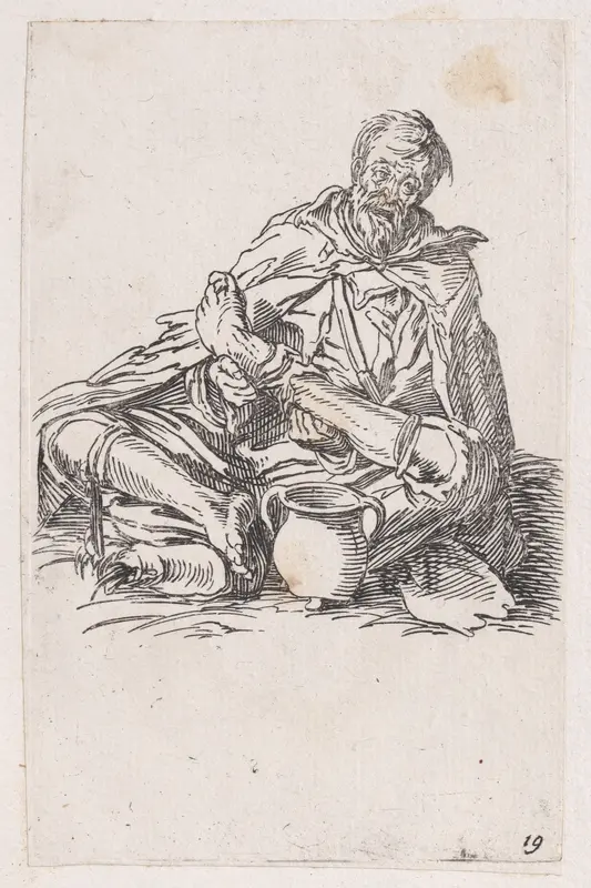 Reverse Copy of Le Malingreux (The Sickly Man), from Les Gueux suite appelée aussi Les Mendiants, Les Baroni, ou Les Barons (The Beggars, also called the Barons) Wall Art by Anonymous - High-Resolution Digital Print