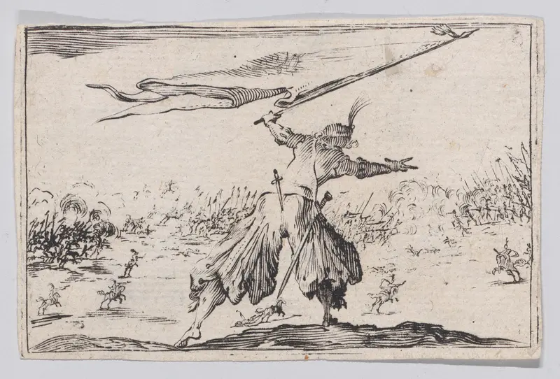 Reverse Copy of Le Porte-Étendard (The Standard Bearer), from Les Caprices Wall Art by Anonymous - High-Resolution Digital Print