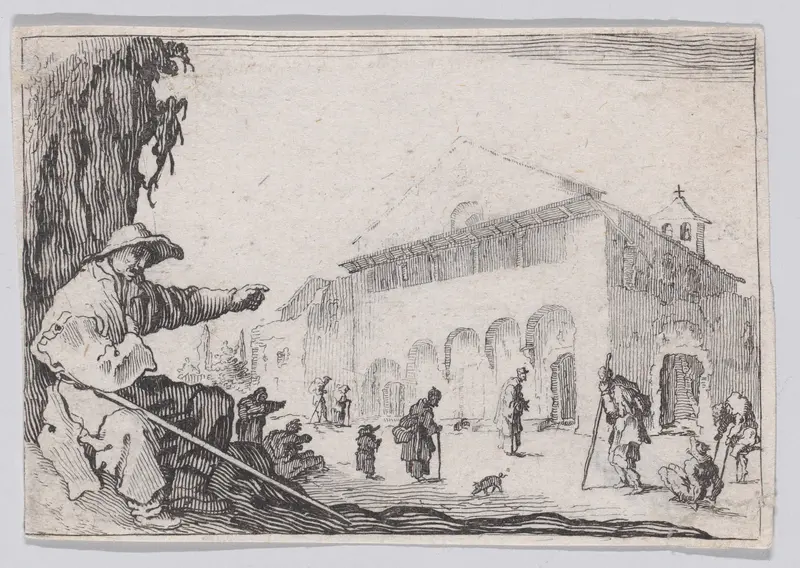 Reverse Copy of L'Hospice (The Almshouse), from "Les Caprices" Series A, The Florence Set Wall Art by Anonymous - High-Resolution Digital Print