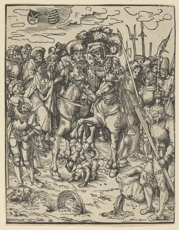 Reverse copy of The Martyrdom of St Paul from The Matyrdom of the Twelve Apostles Wall Art by Lucas Cranach the Elder - High-Resolution Digital Print