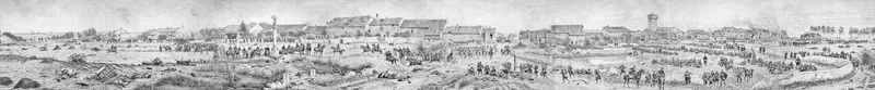 Rézonville-panorama Wall Art by Alphonse Marie de Neuville - High-Resolution Digital Print