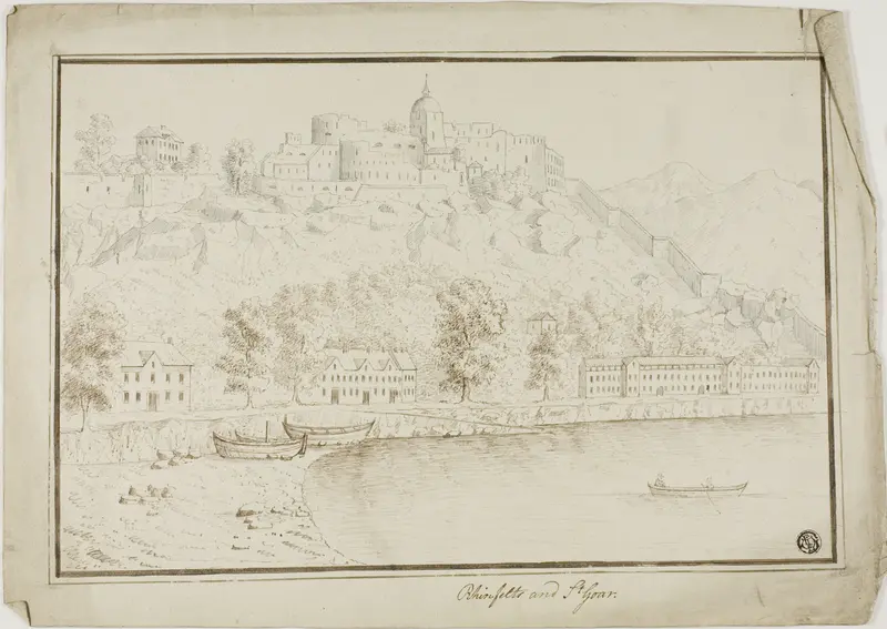 Rhinefelts and Saint Goar Wall Art by Unknown artist - High-Resolution Digital Print
