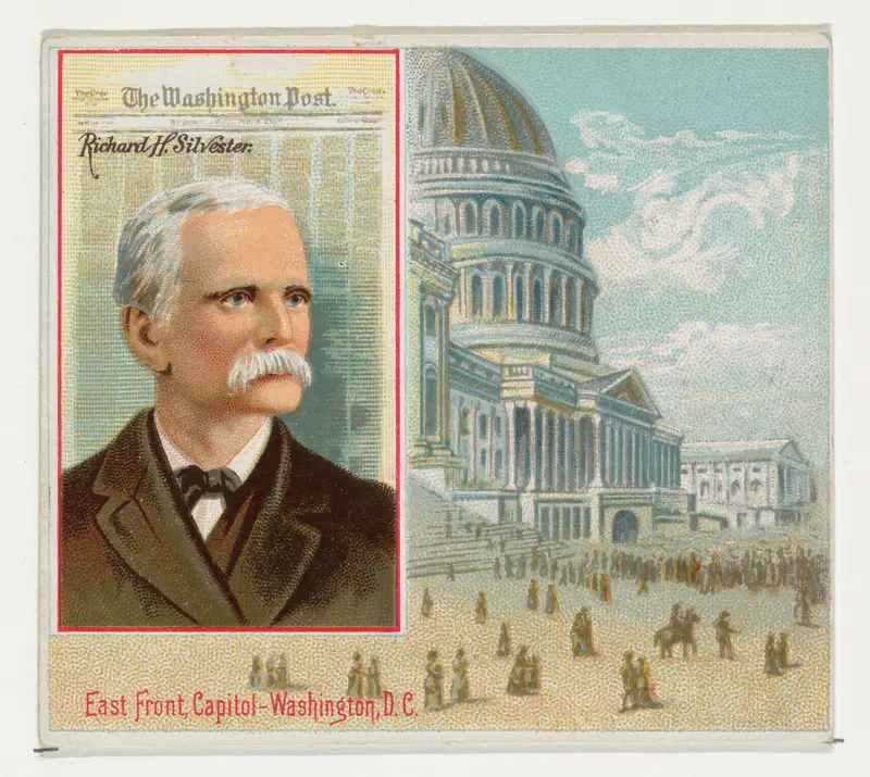 Richard H. Silvester, The Washington Post, from the American Editors series (N35) for Allen & Ginter Cigarettes Wall Art by Allen & Ginter - High-Resolution Digital Print