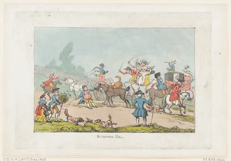 Richmond Hill Wall Art by Thomas Rowlandson - High-Resolution Digital Print