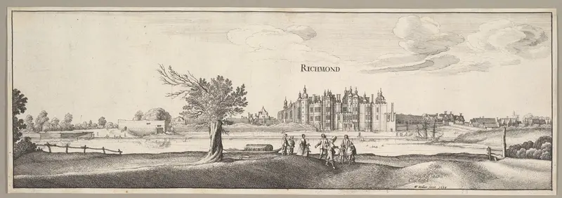 Richmond Palace Wall Art by Wenceslaus Hollar - High-Resolution Digital Print