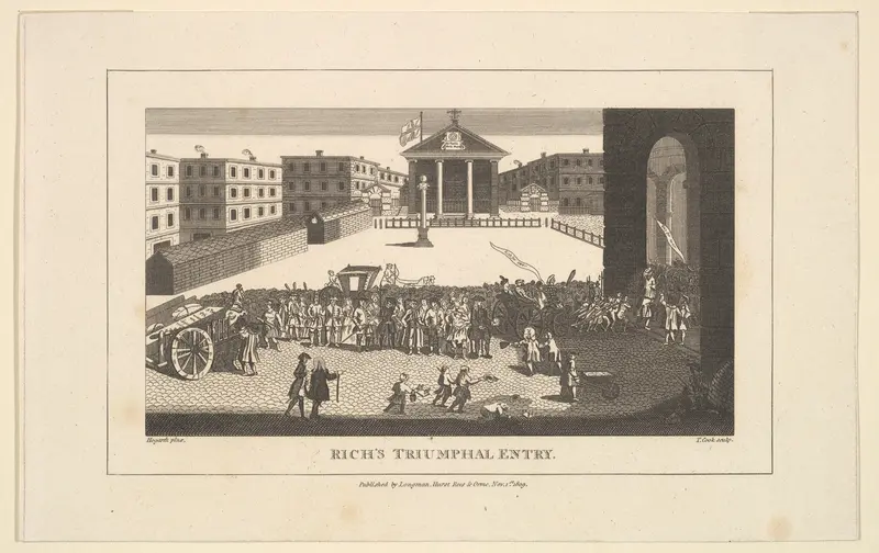 Rich's Glory, or His Triumphant Entry into Covent Garden, December 1732 Wall Art by Thomas Cook - High-Resolution Digital Print