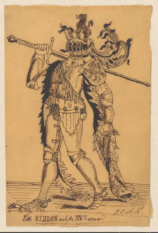 Ridder in harnas Wall Art by Unknown - High-Resolution Digital Print