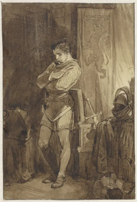 Ridder Johan van Brederode XV in een interieur Wall Art by Charles Rochussen - High-Resolution Digital Print