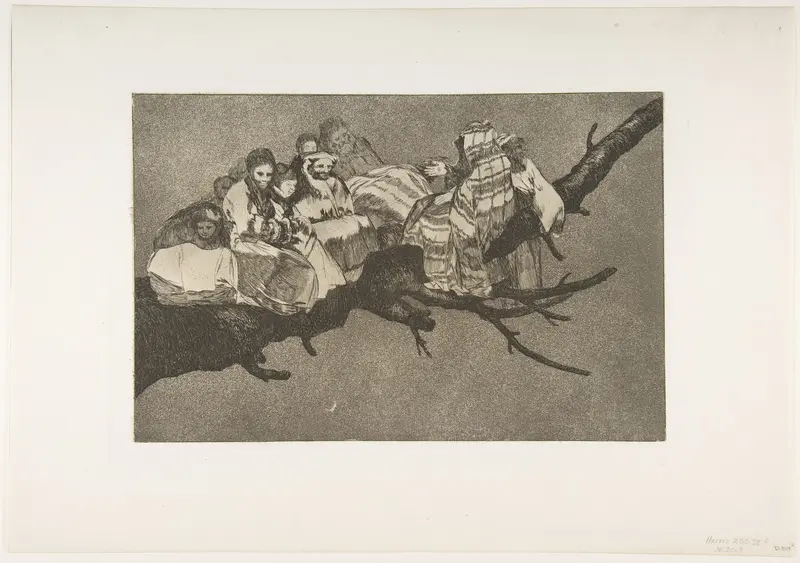 Ridiculous Folly, from the 'Disparates' (Follies / Irrationalities) Wall Art by Goya (Francisco de Goya y Lucientes) - High-Resolution Digital Print