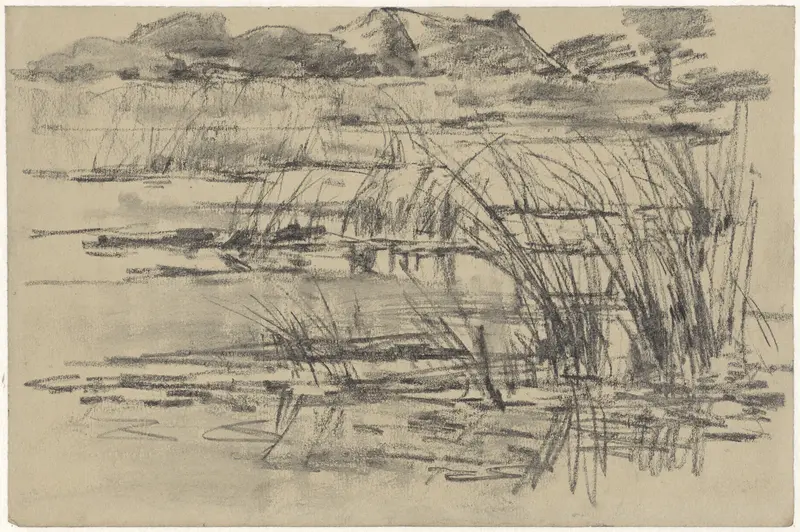 Riet in het water Wall Art by Egbert Rubertus Derk Schaap - High-Resolution Digital Print