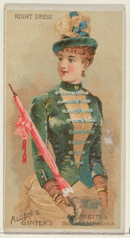 Right Dress, from the Parasol Drills series (N18) for Allen & Ginter Cigarettes Brands Wall Art by Allen & Ginter - High-Resolution Digital Print