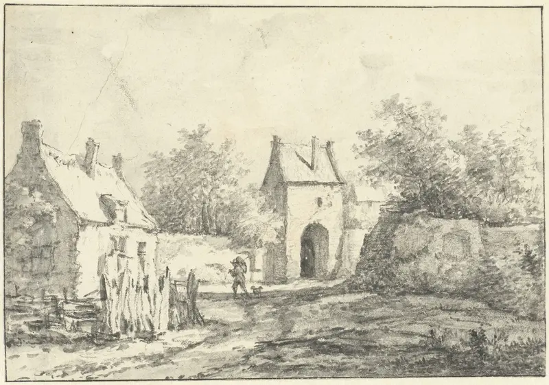 Rijnpoort te Rhenen Wall Art by Jan Hulswit - High-Resolution Digital Print