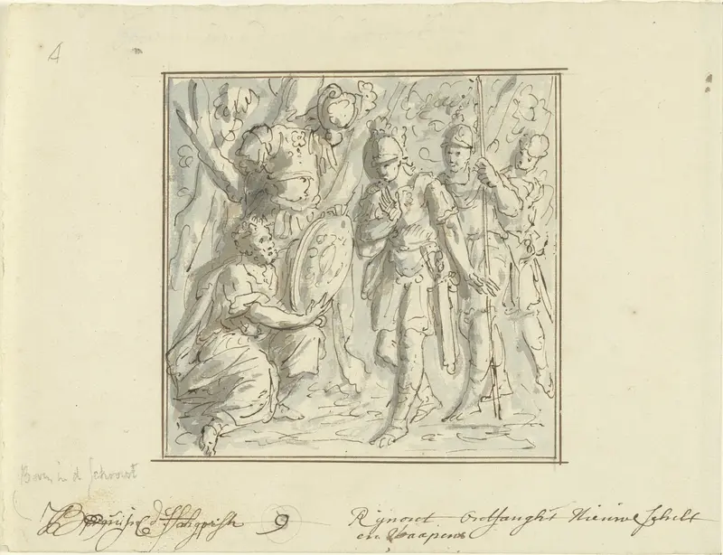 Rinaldo krijgt nieuwe wapens Wall Art by Elias van Nijmegen - High-Resolution Digital Print