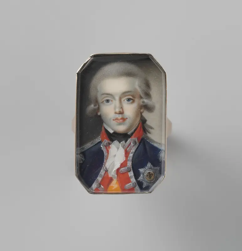 Ring met portret van Willem George Frederik, prins van Oranje-Nassau Wall Art by anonymous - High-Resolution Digital Print