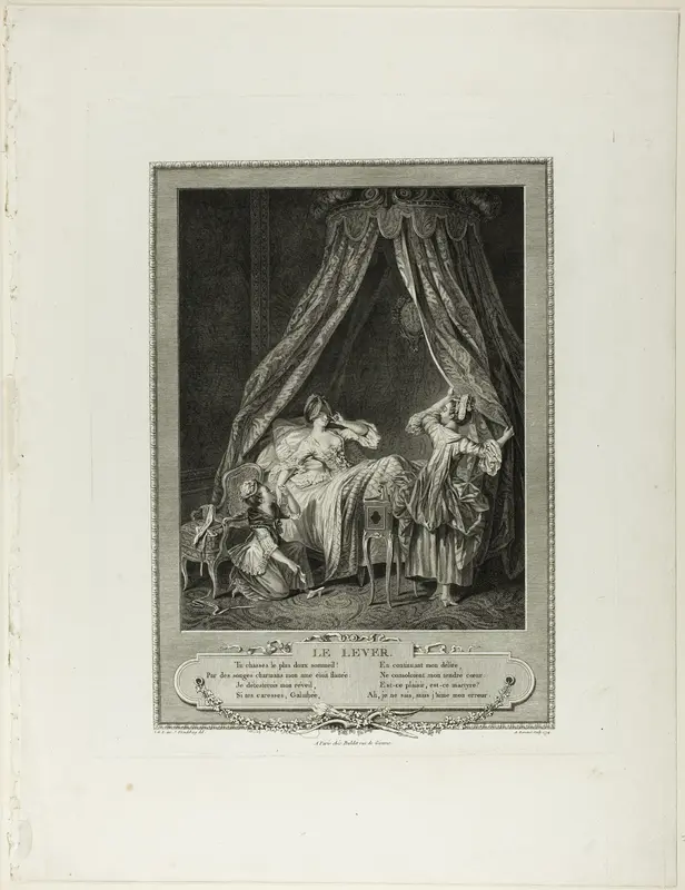 Rising, from Monument du Costume Physique et Moral de la fin du Dix-huitième siècle Wall Art by Antoine Louis Romanet - High-Resolution Digital Print